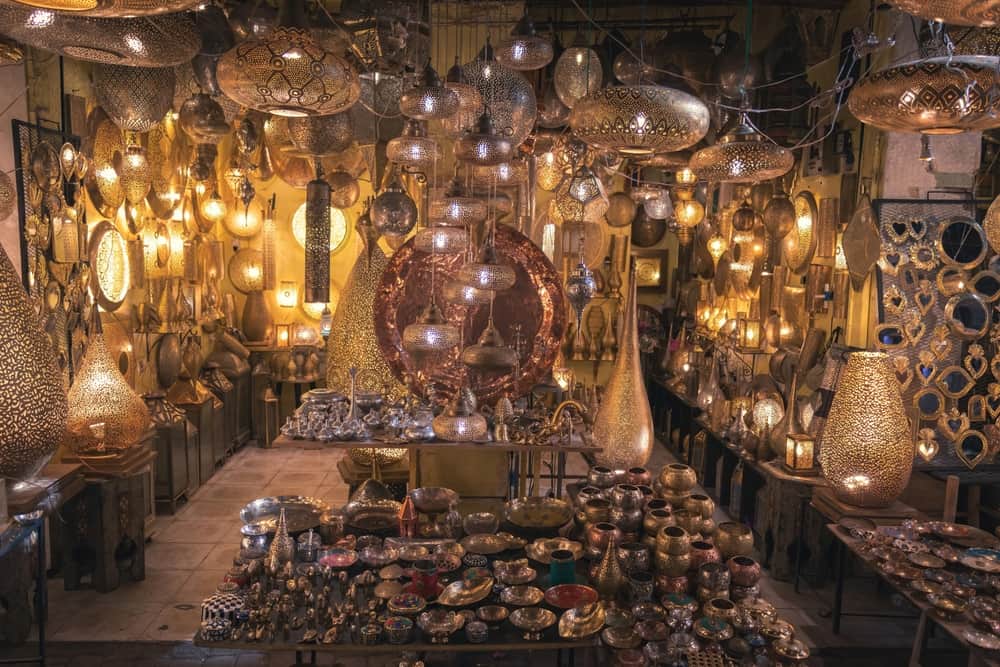 Gift Shop In Marrakech Souk